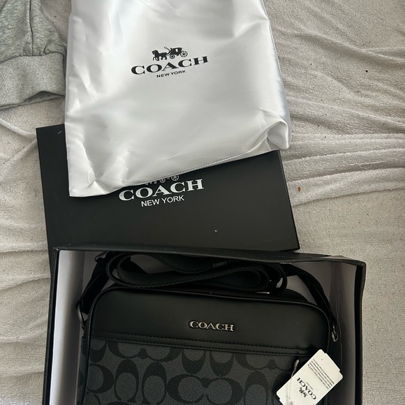 Coach Other - Coach Black and Gray Men's Messenger Bag